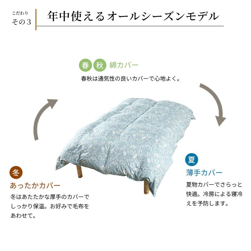 西川（nishikawa） ちょうどいい羽毛ふとん シングルロング 本掛け 1.0
