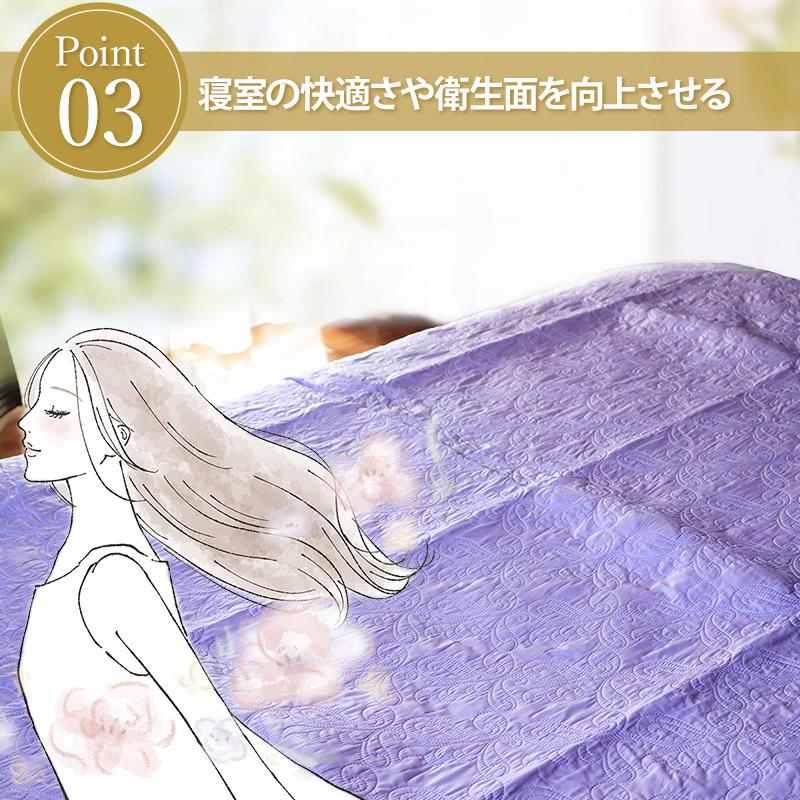 西川 ベッドスプレッド お布団の上に掛けて 除湿 消臭 防カビ 西川 ベッドスプレッド お布団の上に掛けて 除湿 消臭 防カビ