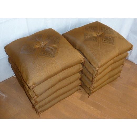 座布団 10枚組 セット 八端判 59x63cm ふくれ座布団 ハイウェイ柄  