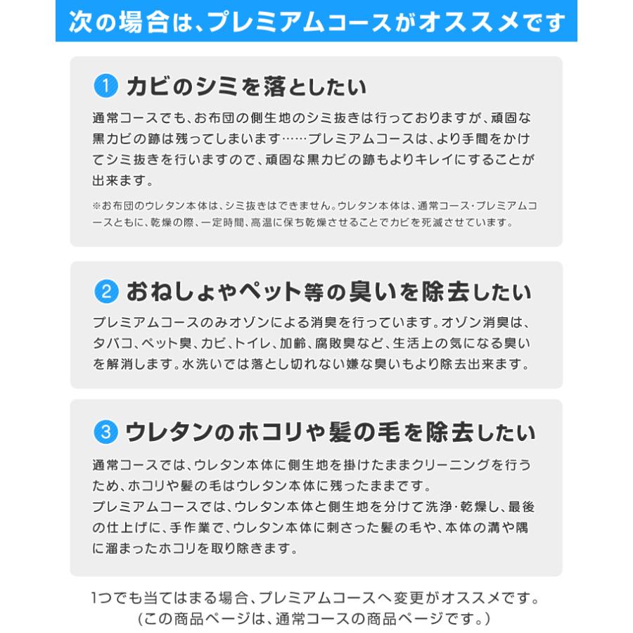 ムアツ布団クリーニング セミダブル 1枚 整圧敷布団 トゥルースリーパー AIR 大型宅配便｜futonnotamatebako｜14