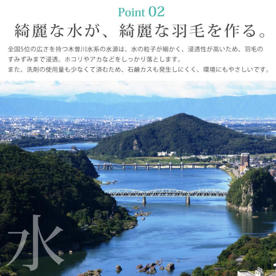 羽毛布団 2枚合わせ シングルロング ダウンケット 掛け布団 ニオイの少ない ダウン85％ エコダウン 日本製 暖かい サスティナブルダウン SDGs_6
