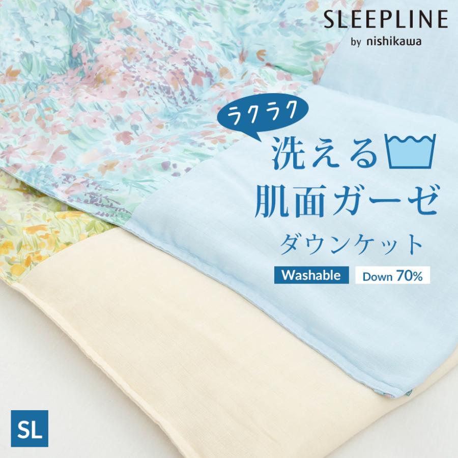 ダウンケット 羽毛肌掛け布団 シングル 洗える 薄掛けふとん 春夏用