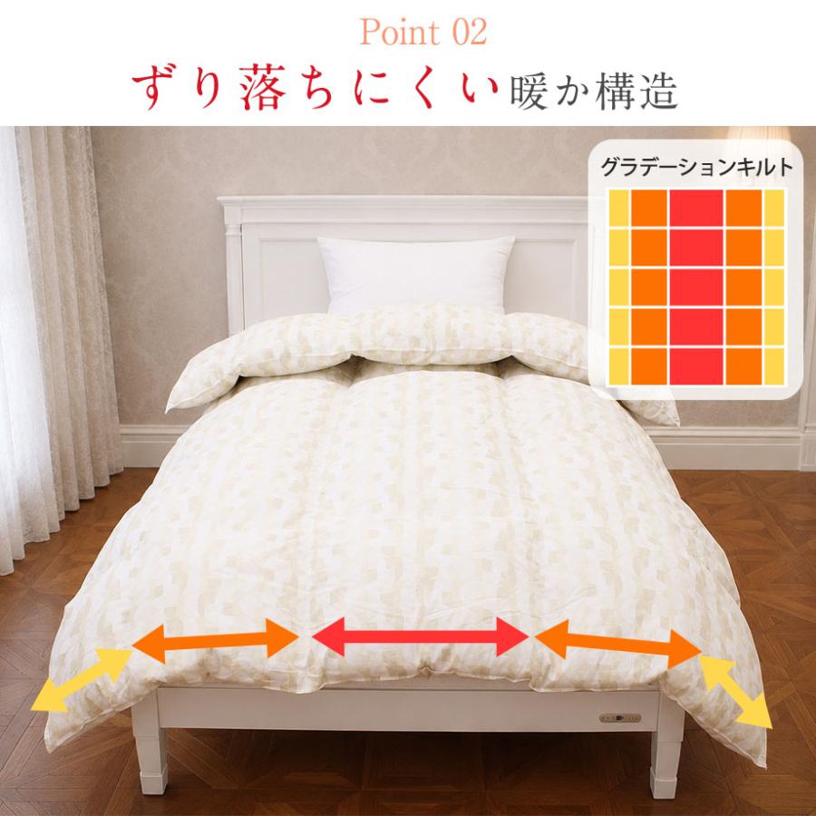 じぶんまくら 羽毛布団 シングル ポーランド産 グース ダウン90