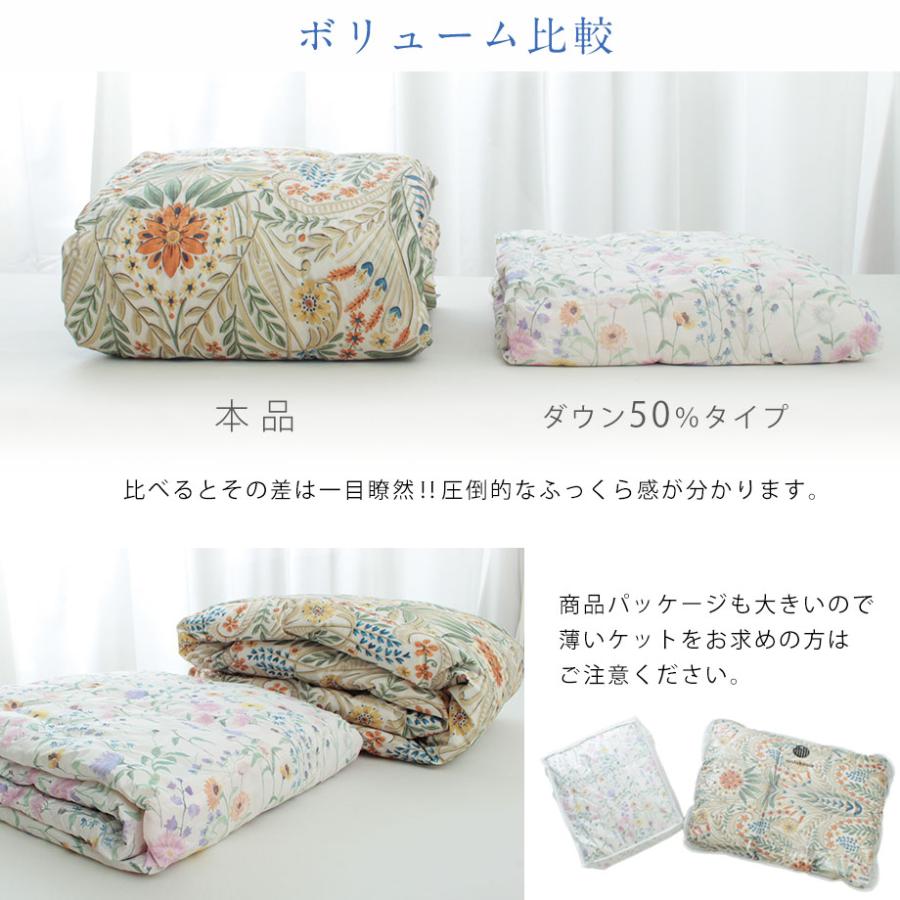 ダウンケット 羽毛肌掛け布団 セミダブル ロング ハンガリー産 ホワイト ダック ダウン90％ 春 夏 【ポ】 用 日本製