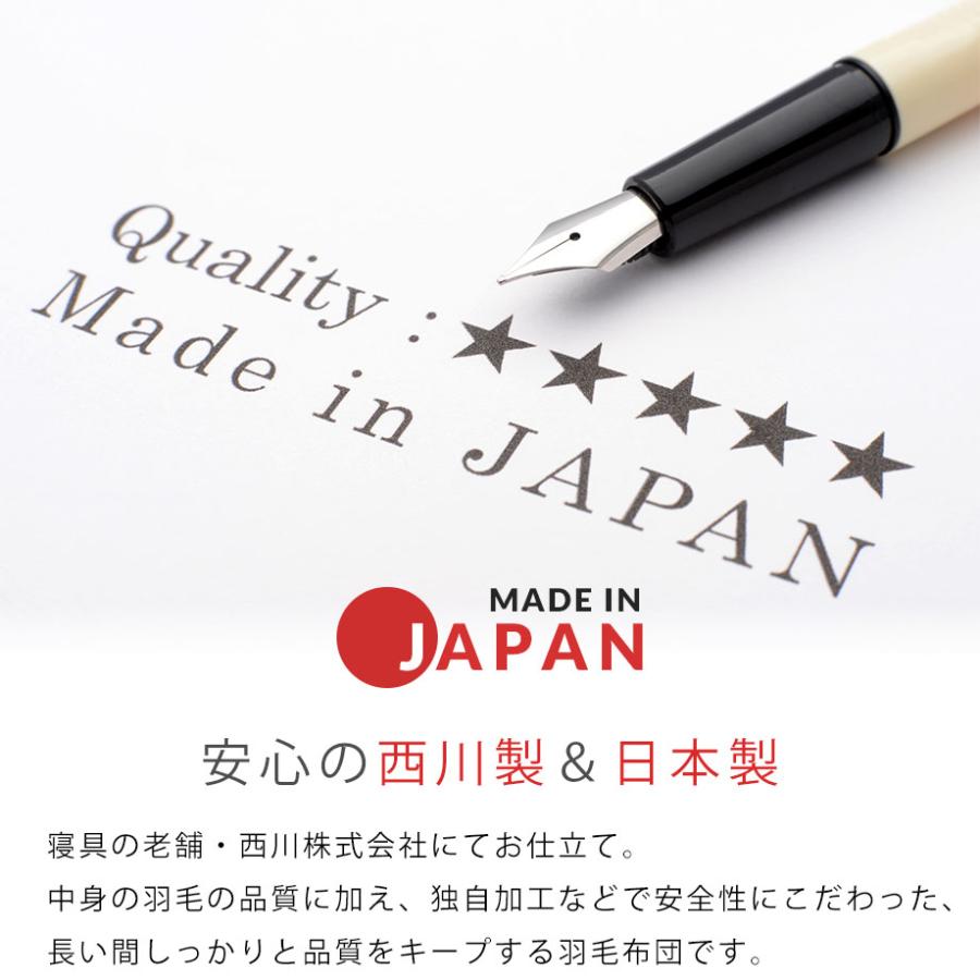 WEDGWOOD（ウェッジウッド） 西川 2枚合わせ羽毛布団 合い掛け布団