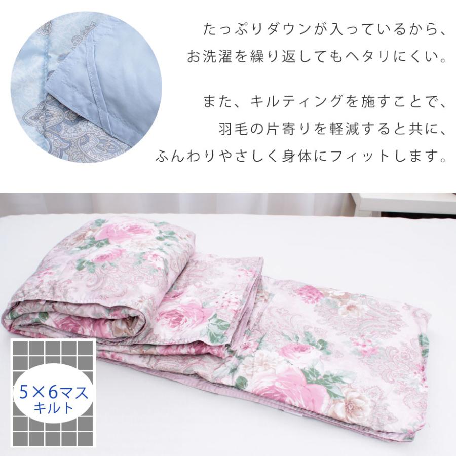 西川（nishikawa） ダウンケット 羽毛 肌ふとん シングル 洗える 薄