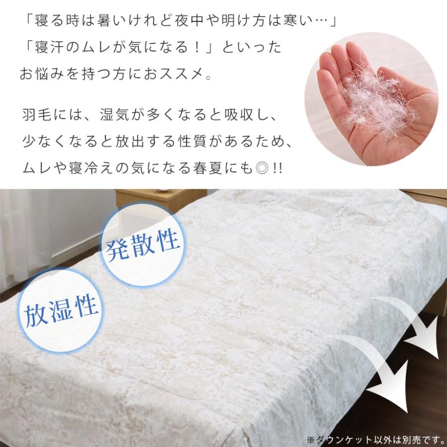西川（nishikawa） ダウンケット 羽毛 肌ふとん シングル 洗える 薄