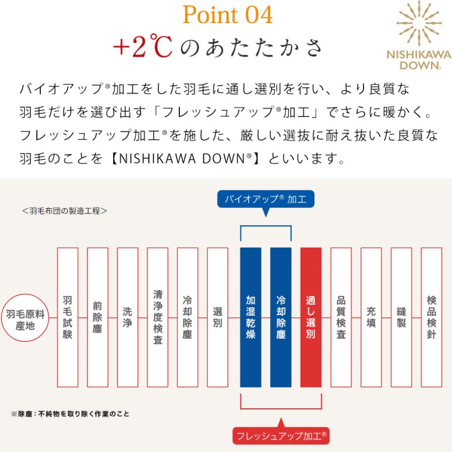 西川 羽毛布団 シングル ホワイト グース ダウン 90% ハウス 西川 羽毛布団 シングル ホワイト グース ダウン 90% ハウス