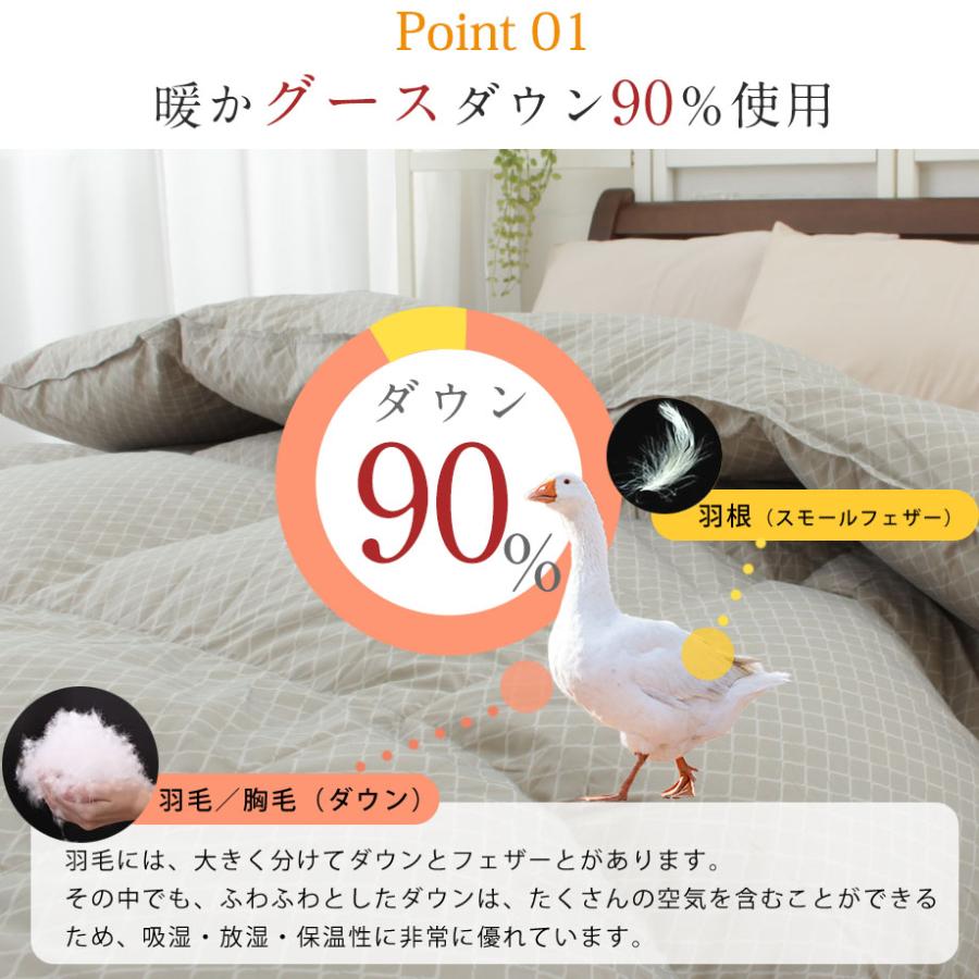 西川 羽毛布団 シングル ホワイト グース ダウン 90% ハウス 西川 羽毛布団 シングル ホワイト グース ダウン 90% ハウス