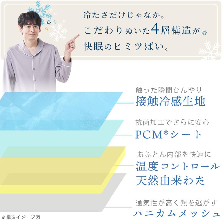 西川 敷きパッド シングル 接触 冷感 持続冷感 JIBUN COOL Peak じぶんクールピーク ひんやり Q-max0.5 熱中症 節電 抗菌 防臭 最強_8