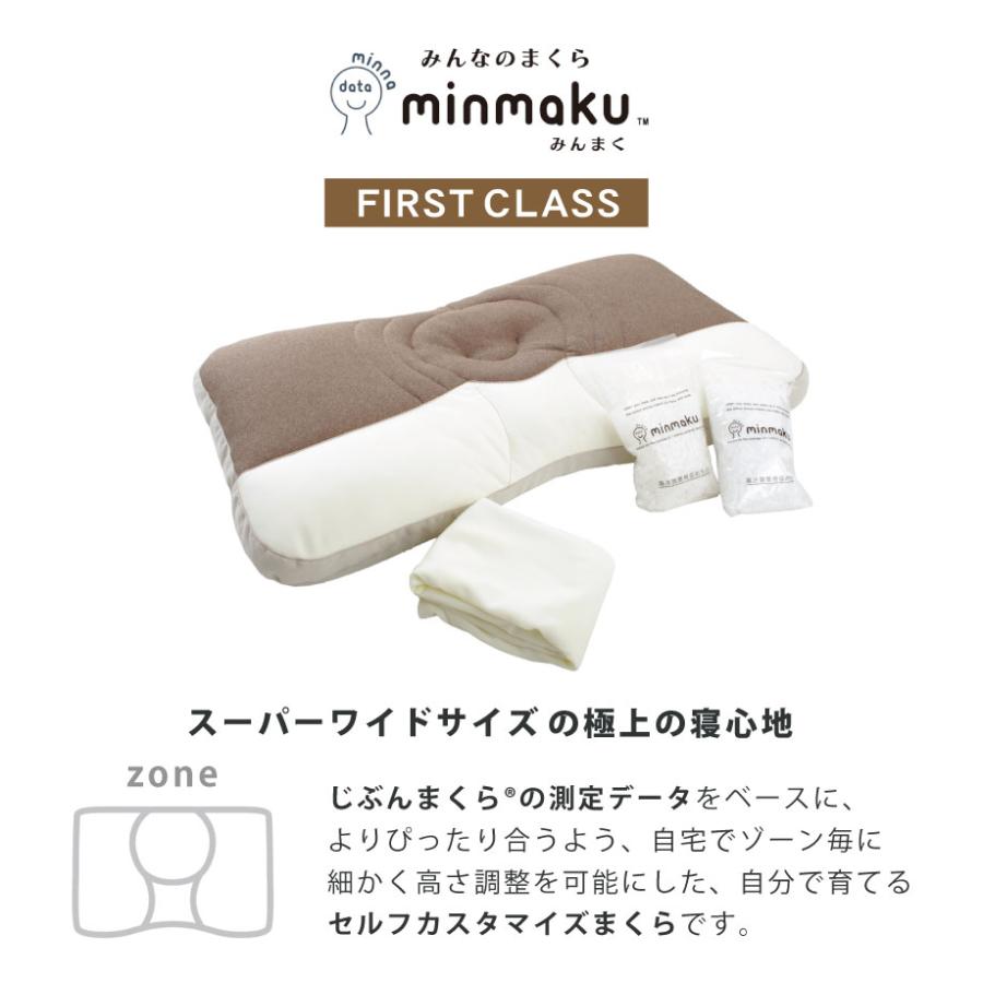 枕 首こり 肩こり じぶんまくら みんまく 専用カバー付き 超ワイド 