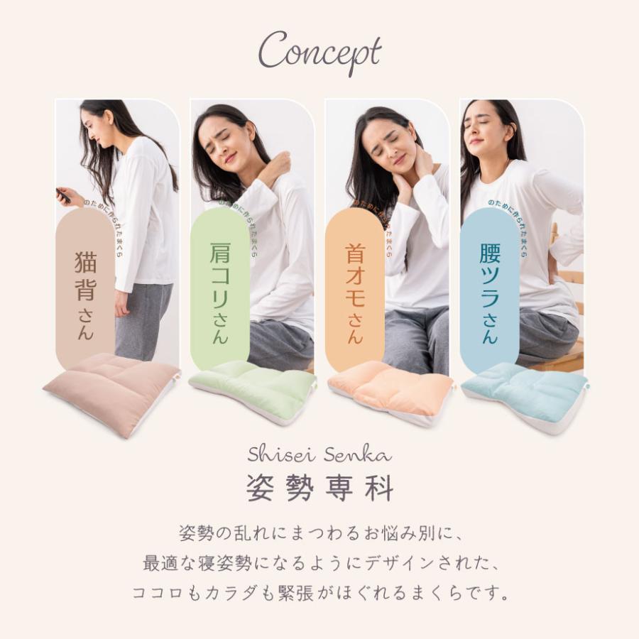 じぶんまくら 首の根元から支える 首オモさんまくら 枕 姿勢専科