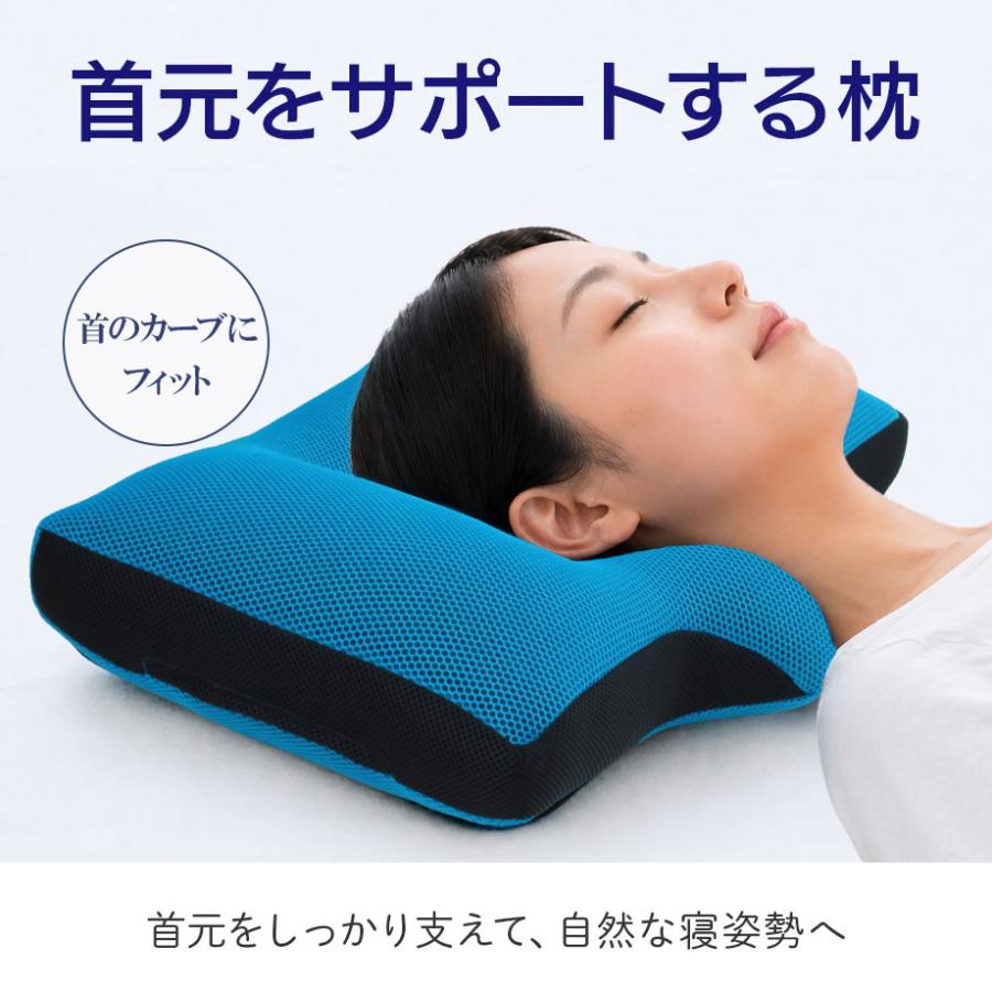 じぶんまくら ストレートネック 立体 メッシュ まくら HEXA 洗える 高