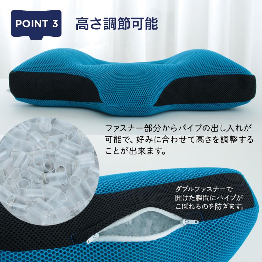 じぶんまくら ストレートネック 立体 メッシュ まくら HEXA 洗える 高