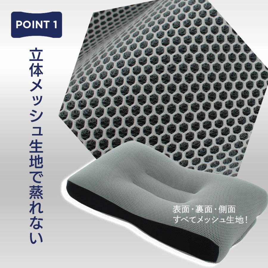 じぶんまくら 立体 メッシュ 洗える まくら HEXA ヘキサ パイプ ピロー