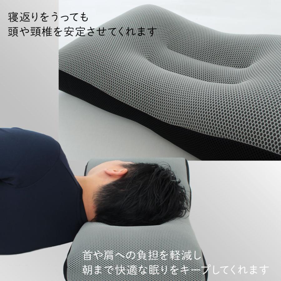 じぶんまくら 立体 メッシュ 洗える まくら HEXA ヘキサ パイプ ピロー