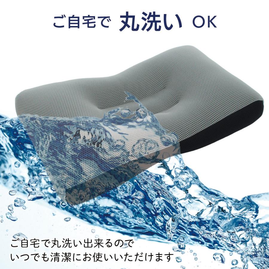 じぶんまくら 立体 メッシュ 洗える まくら HEXA ヘキサ パイプ ピロー