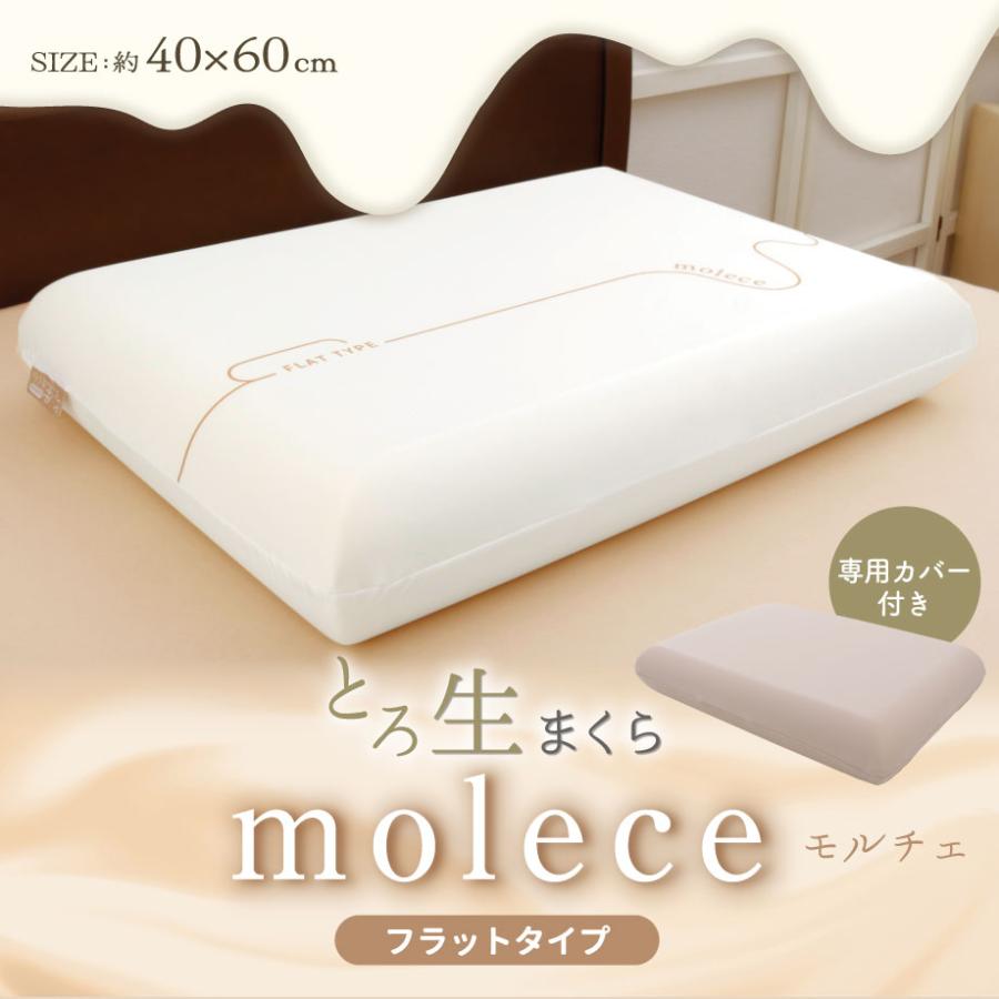 枕 43×63cm とろ生まくら モルチェ molece フラットタイプ ウレタン