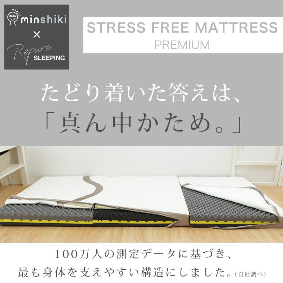 じぶんまくら みんしき リピュア プレミアム マットレス シングル 高
