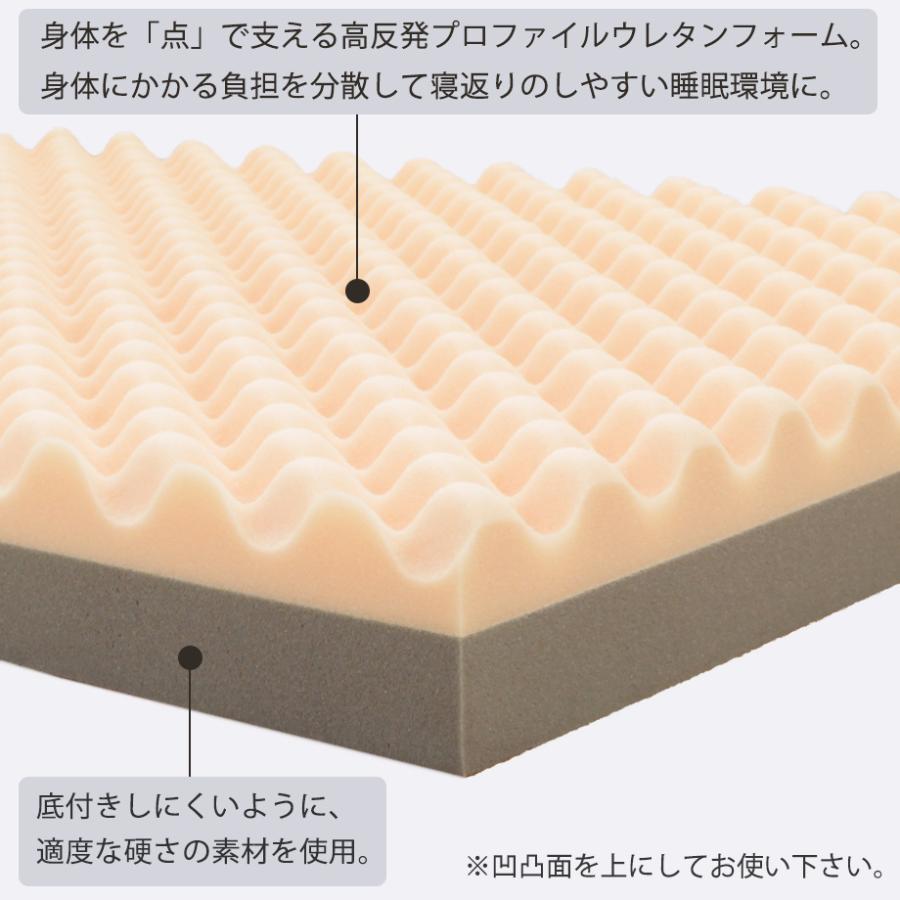 みんしき リピュア レギュラーマットレス シングル 高反発 じぶんの回復力をケア 光電子 みんピュア ウレタン 敷布団 冬 | じぶんまくら | 04