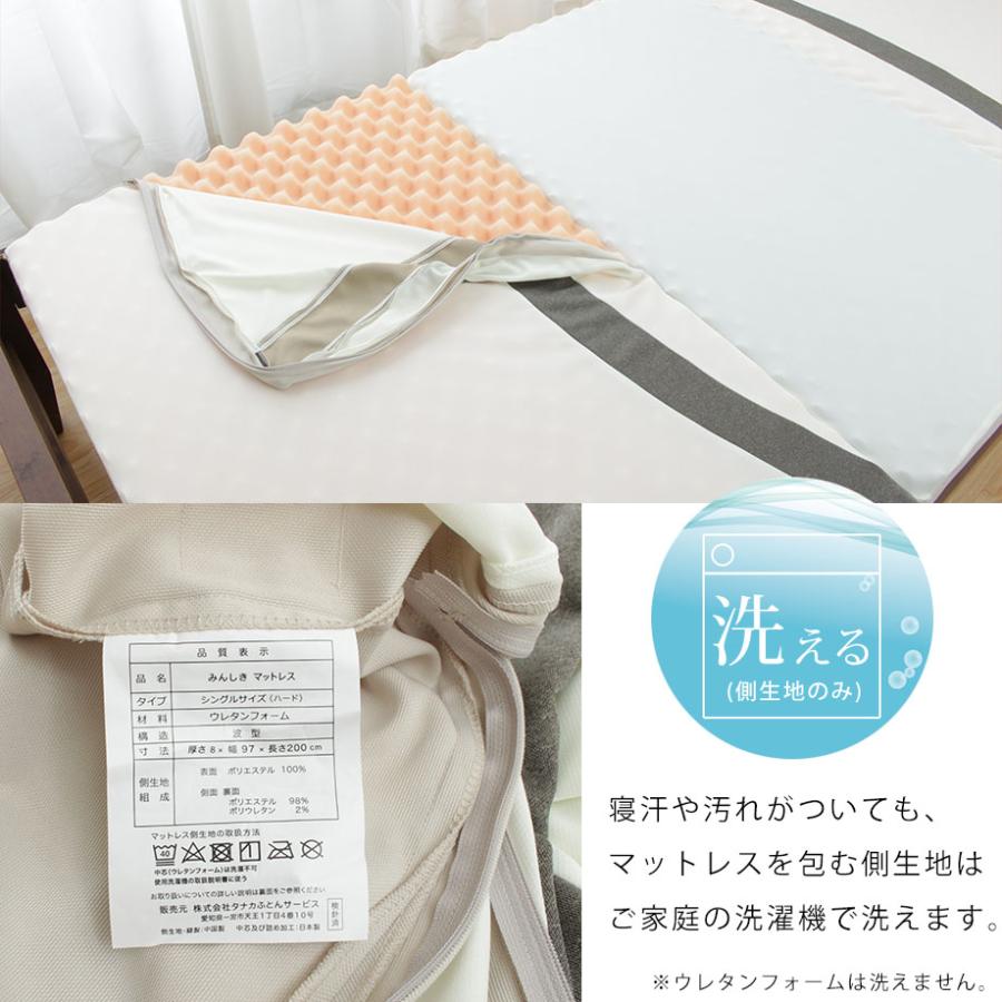 じぶんまくら みんしき マットレス ダブル 高反発 レギュラー ウレタン