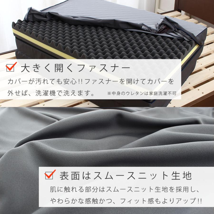 西川（nishikawa） マットレス セミダブル 腰痛 高反発 3つ折り 三