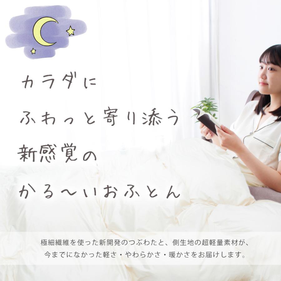 とっておきし福袋 ラッピング プレゼント ギフト 父の日 掛布団 秋 春 ぬくぬく 保温性 ファイバークラスター なめらか 夢見るおふとん 日本製 国産 シングルロングサイズ 掛け布団 カラー グリーン Rhumatos Fr