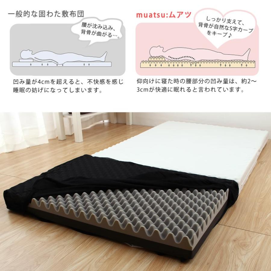 ムアツふとん 昭和西川 敷布団 シングル マットレス 選べる固さ 97 195 9cm 2層構造 ウレタンフォーム 無圧 エトワール 13 Sn 67 ふとんタナカじぶんまくらグループ 通販 Yahoo ショッピング
