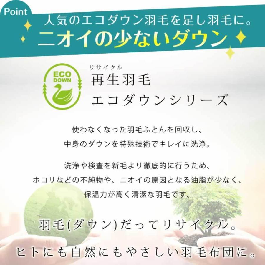 羽毛布団 打ち直し リフォーム コットン生地 綿100％ シングルサイズ