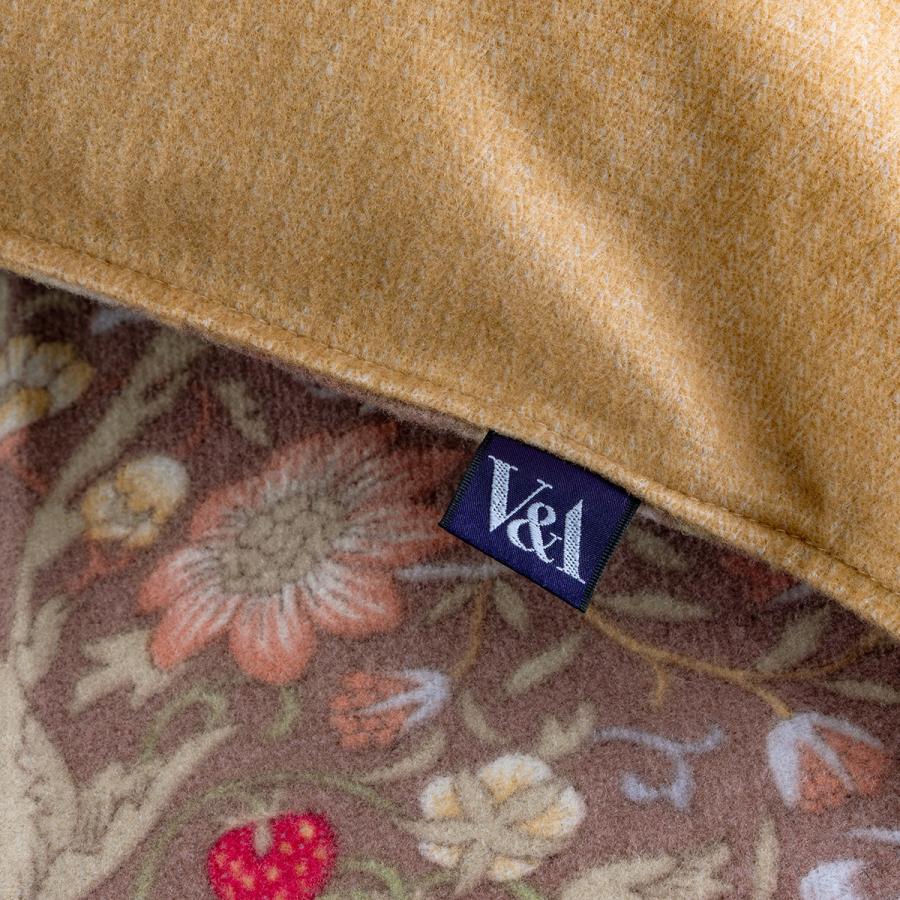 ポイント5倍 ロマンス小杉 冬用掛け布団カバー ダブル V＆A ウィリアムモリス Strawberry Thief いちご泥棒 日本製 ウォームパイル掛けけふとんカ | ロマンス小杉 | 04