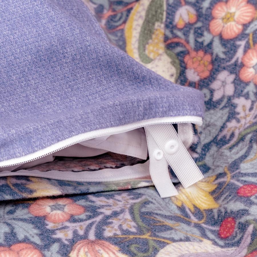 ポイント5倍 ロマンス小杉 冬用掛け布団カバー ダブル V＆A ウィリアムモリス Strawberry Thief いちご泥棒 日本製 ウォームパイル掛けけふとんカ | ロマンス小杉 | 05