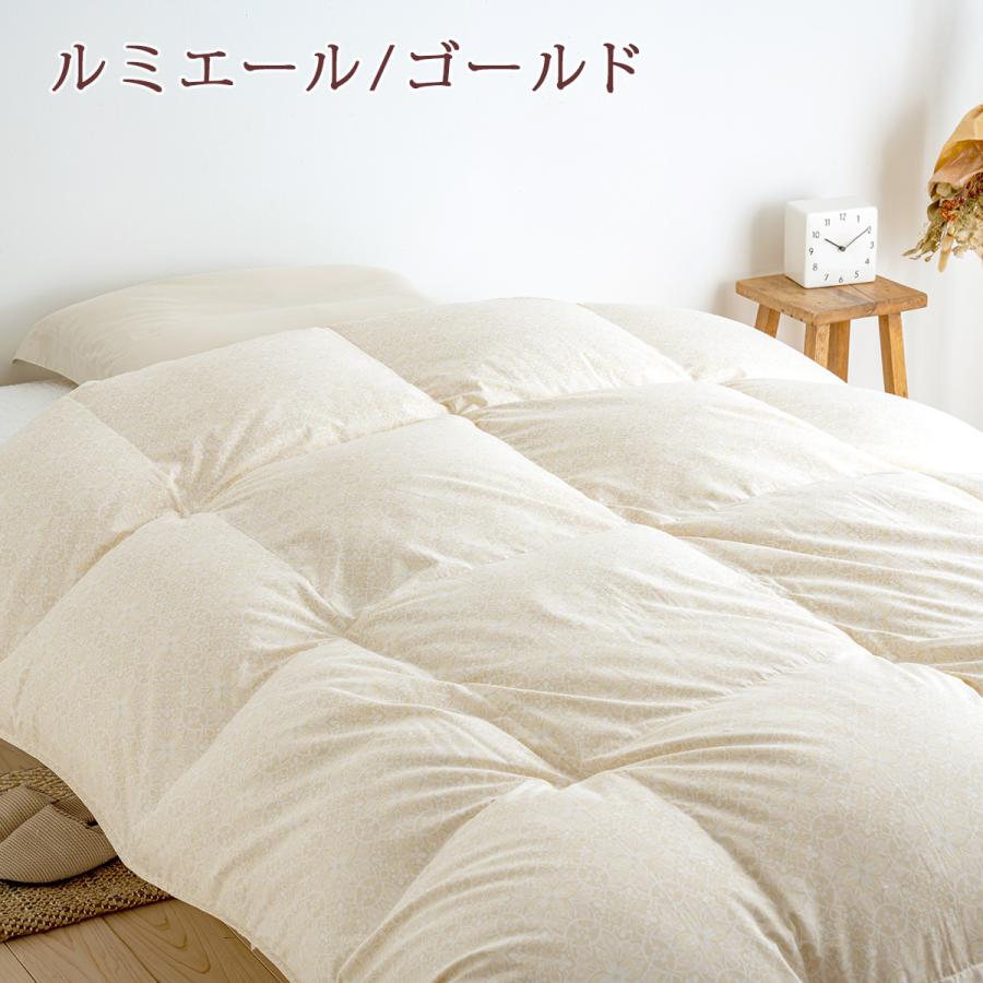 羽毛布団 セミシングル 140×200cm 西川 グース 掛布団カバー特典付 ホワイトマザーグースダウン93% 1.1kg DP420 抗菌 日本製 昭和西川 | 昭和西川 | 01
