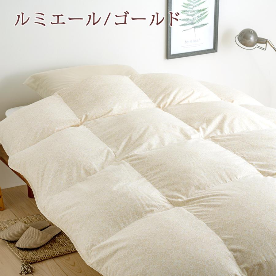 羽毛布団 セミシングル 140×200cm 西川 グース 掛布団カバー特典付 ホワイトマザーグースダウン93% 1.1kg DP420 抗菌 日本製 昭和西川 | 昭和西川 | 07