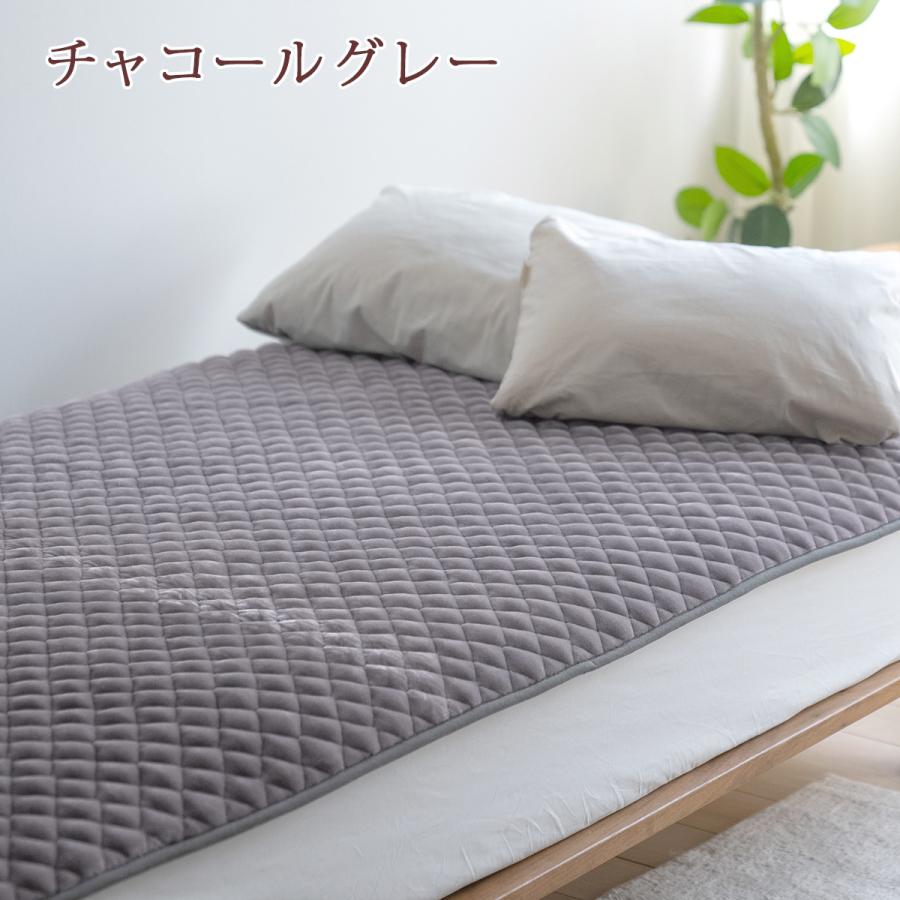 西川 敷きパッド セミダブル 冬 冬用 あったか 暖かい 厚手 吸湿 発熱 アクリル 敷パッド 秋冬用 敷パット 日本製 ベッドパッド | 西川 | 02