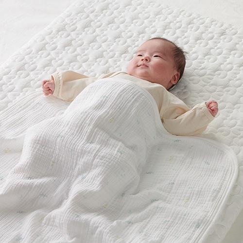 ガーゼケット ベビー 赤ちゃん 西川 子供 保育園 お出かけ 綿100% ガーゼ お昼寝 幼児 子ども 夏 吸湿 ベビーサイズ 70×100cm 出産祝い | 西川 | 01