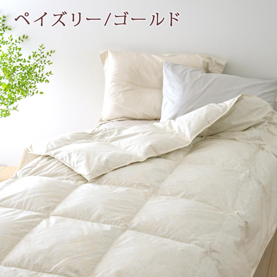 羽毛肌掛け布団 ダブル 西川 西川リビング 掛け布団 フランス産ホワイトダウン90％ 夏用 肌布団 綿100％生地 日本製 ダウンケット | 西川 | 07