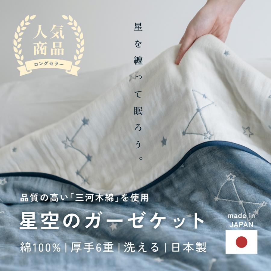 西川（nishikawa） ガーゼケット シングル 日本製 綿100% 三河木綿 6重