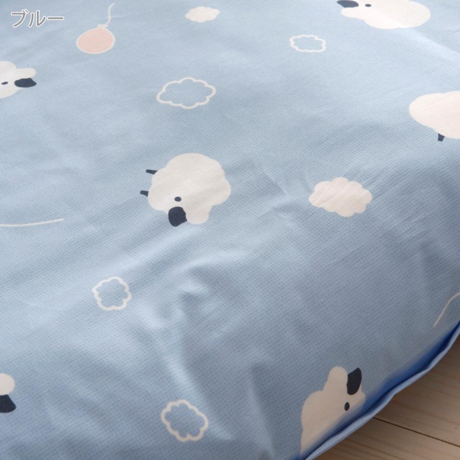 お昼寝布団 バッグ 日本製 幼稚園 保育園 綿100% お昼寝ふとん袋 ストライプ ドット シープ えいご 70×55×25cm | ブランド登録なし | 05