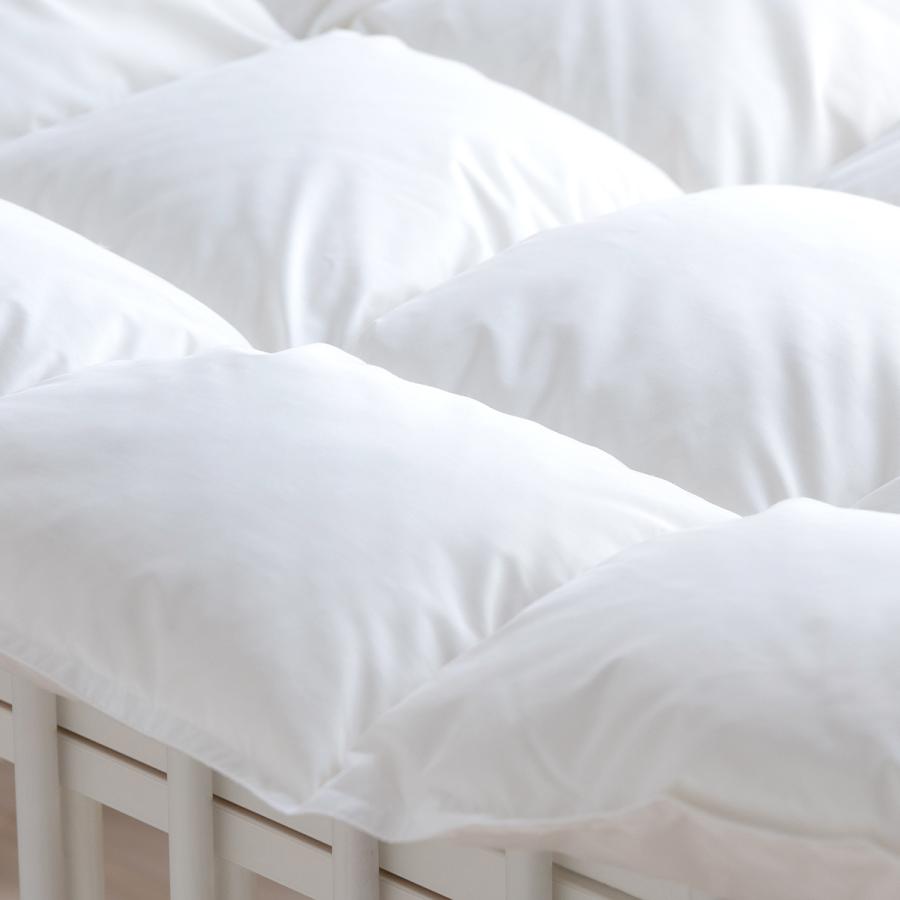 西川 ベビー布団 厳選ダウン90% 詰め物300g ベビー 羽毛布団 ウォッシャブル ヌード ベビー用 乾燥機対応 羽毛ふとん 日本製 赤ちゃん ベビーふとん 掛け布 | 西川 | 02