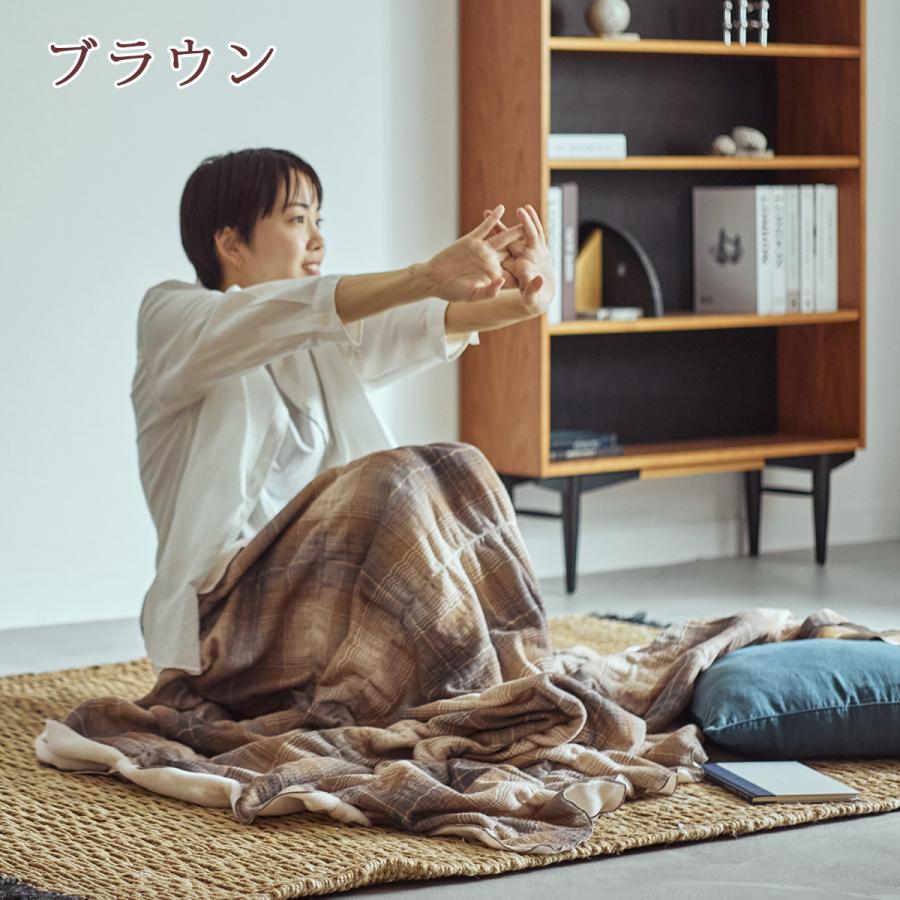 西川日本製 バーバリー毛布リバーシブルケット ライトグリーン 【公式