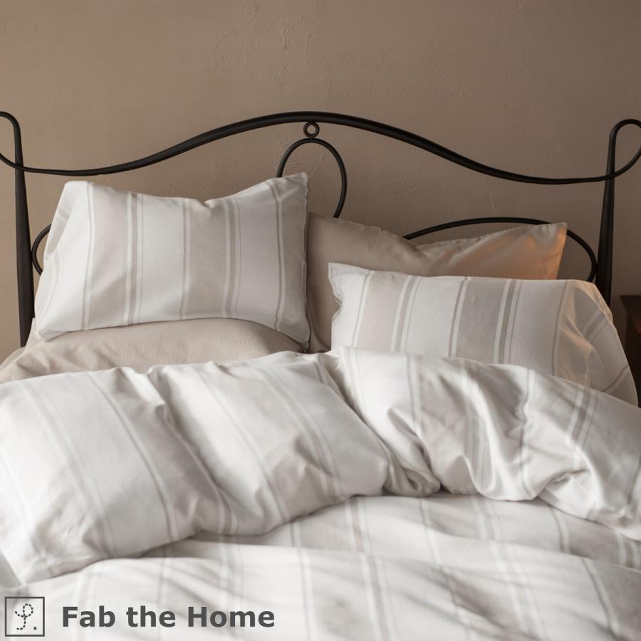 Fab the Home Chic stripe シックストライプ 掛け布団カバー シングル 綿100％ 掛け布団カバーシングルサイズ 羽毛布団対応 | ブランド登録なし | 01