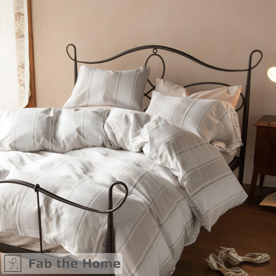 Fab the Home Chic stripe シックストライプ 掛け布団カバー シングル 綿100％ 掛け布団カバーシングルサイズ 羽毛布団対応 | ブランド登録なし | 05