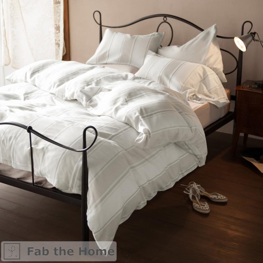 Fab the Home Chic stripe シックストライプ 掛け布団カバー シングル 綿100％ 掛け布団カバーシングルサイズ 羽毛布団対応 | ブランド登録なし | 07