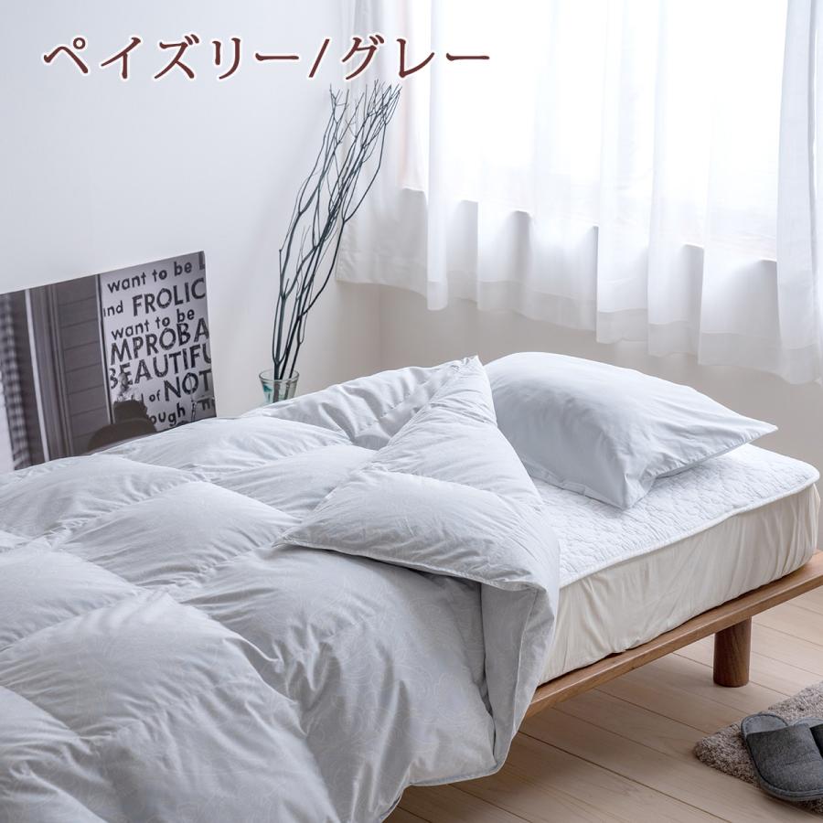 西川 羽毛合掛け布団 セミダブル グース 東京西川 羽毛布団 合い掛け DP400 増量 ハンガリー産グースダウン90% 綿100% 日本製 | 西川 | 02