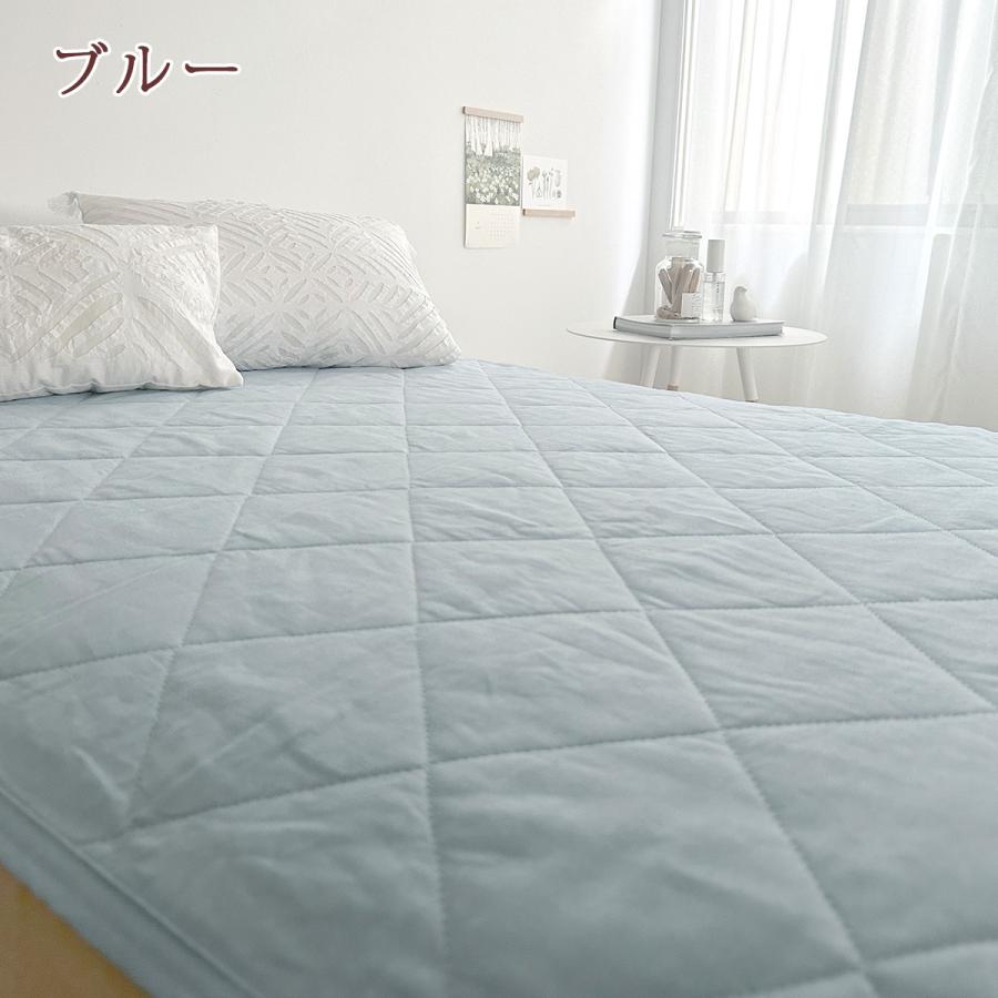 敷きパッド ダブル 麻100 麻100% 西川 天然繊維 リバーシブル ひんやり 夏 涼感 冷感 敷パッド ベッドパッド 裏面綿100 綿100％ | 西川 | 06