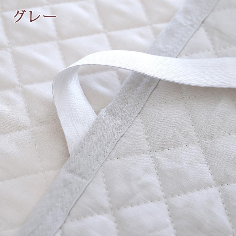 敷きパッド ダブル 麻100 麻100% 西川 天然繊維 リバーシブル ひんやり 夏 涼感 冷感 敷パッド ベッドパッド 裏面綿100 綿100％ | 西川 | 08
