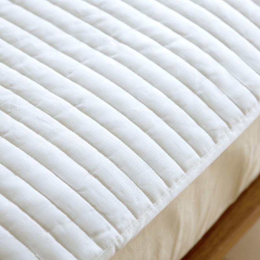 敷きパッド ダブル 西川 麻100％ 敷きパッド 夏 敷きパッド 麻 ダブル ベッドパッド ダブル | 西川 | 05