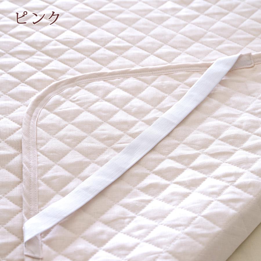 敷きパッド ダブル 西川 麻100 麻100％ 天然繊維 ひんやり 涼しい 夏 洗える 本麻敷パッド 詰め物 リバーシブル敷パッド | 西川 | 08