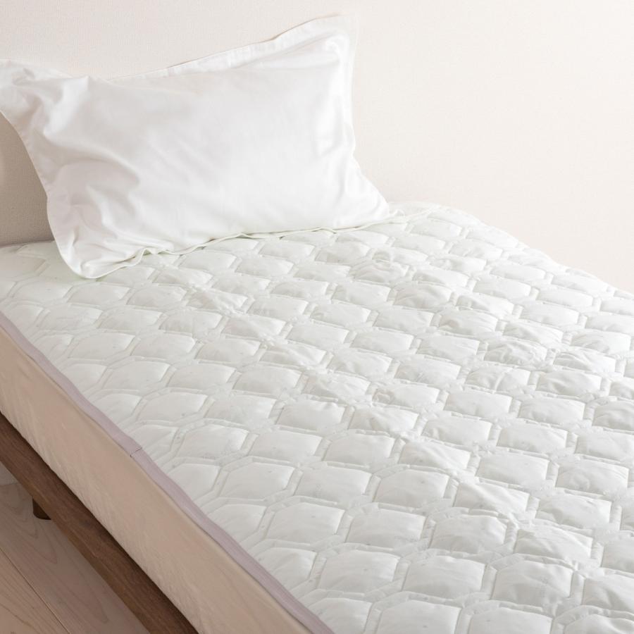 エントリp5 敷きパッド シングル 防ダニ加工 西川リビング ダニノット 敷きパッド ベッドパッド 送料無料 ふとんタウン 西川など寝具専門店 通販 Paypayモール