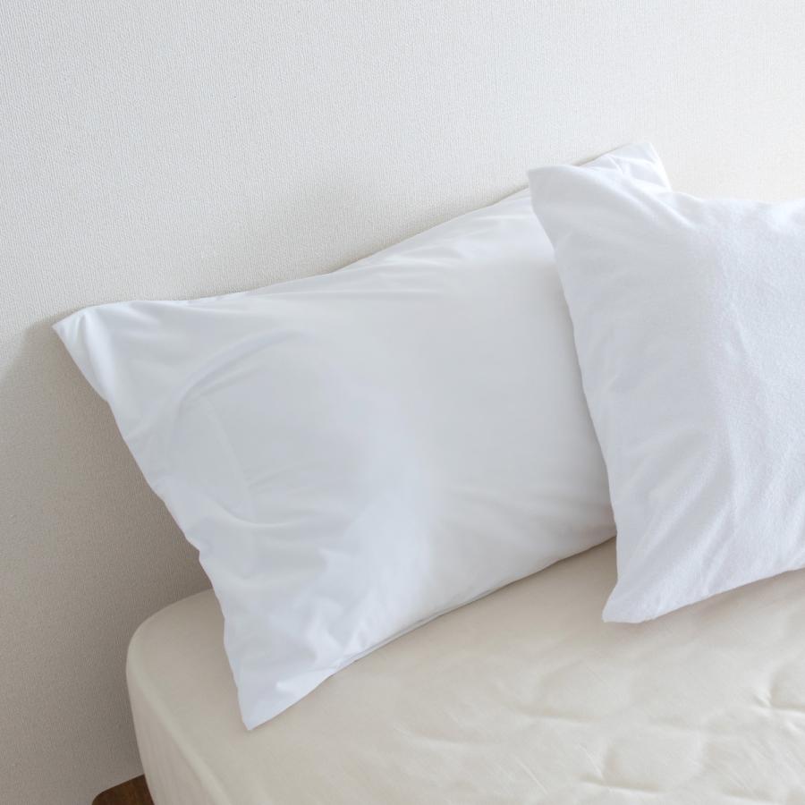 ピロケース 枕カバー 43×63cm 乾燥機対応 防水 防ダニ ミラクルシーツ PROTECT.A.BED まくらカバー 無地 | ブランド登録なし | 01